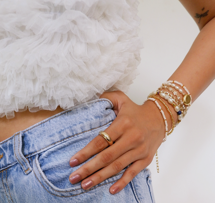 GWB - Beige Bracelet stack