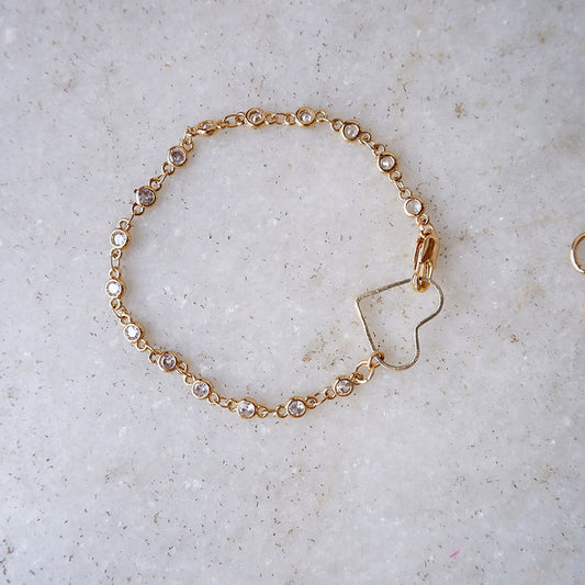 Studded Heart Bracelet