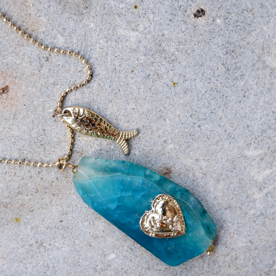 Ocean-Heart Necklace