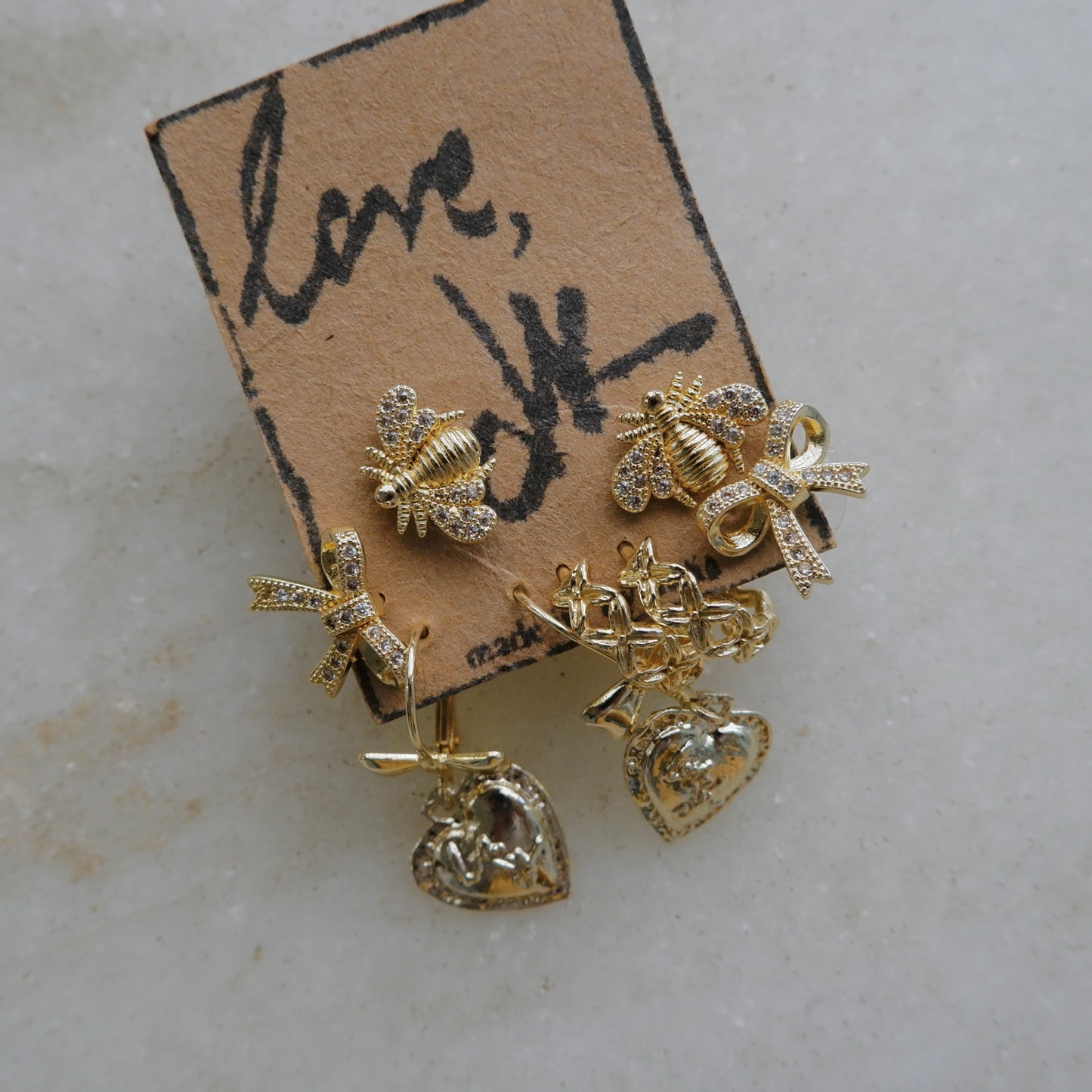 Let me Charm you - Set of 4 Ear stack