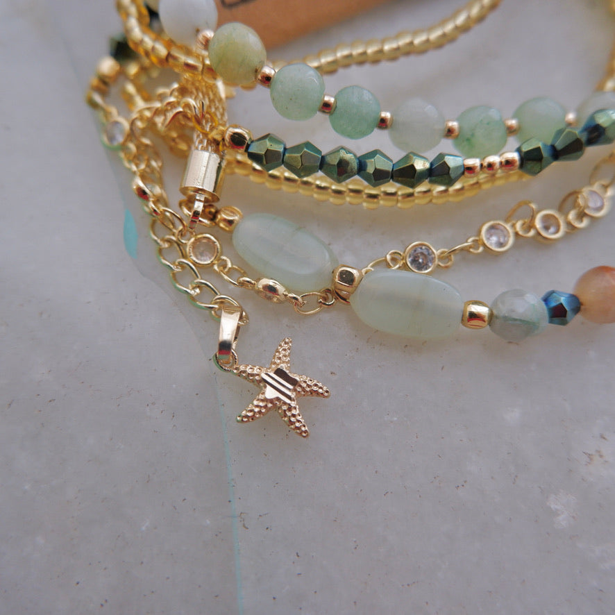 Global Wrap Bracelet- Soft Green