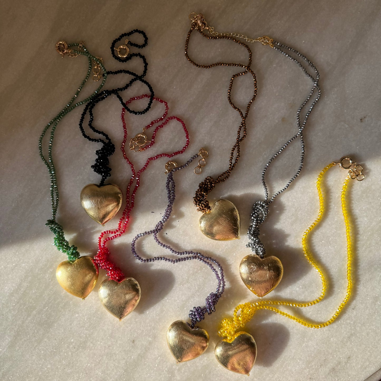 Heart Medallion - Peela Yellow