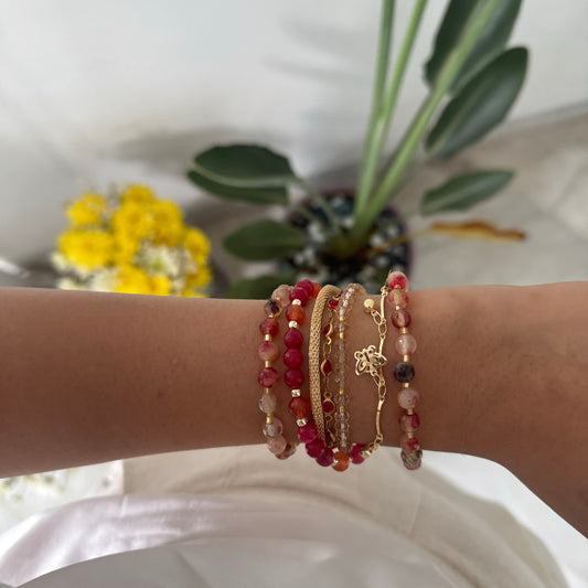 Global Wrap Bracelet - Cherry Red