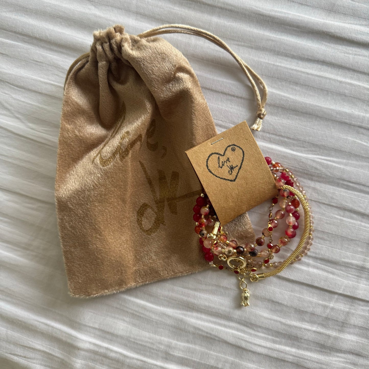 Global Wrap Bracelet - Cherry Red