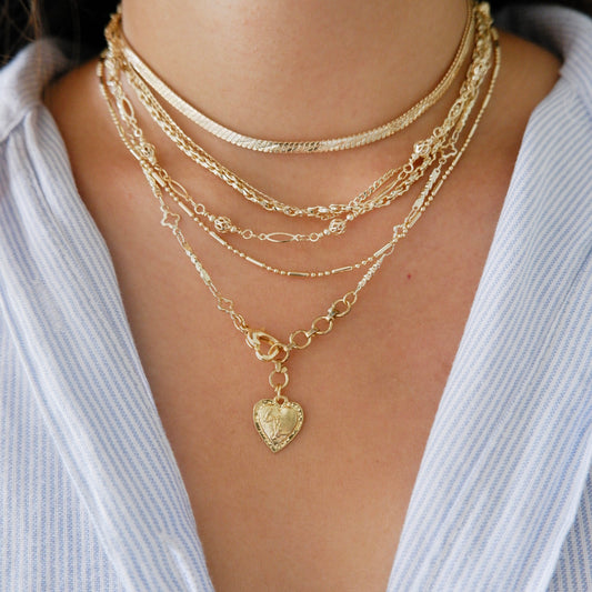 Dainty Gold Necklace - Set of 6