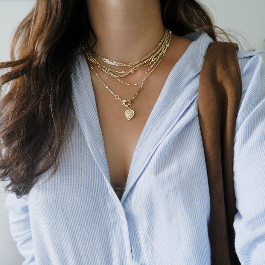 Dainty Gold Necklace - Set of 6