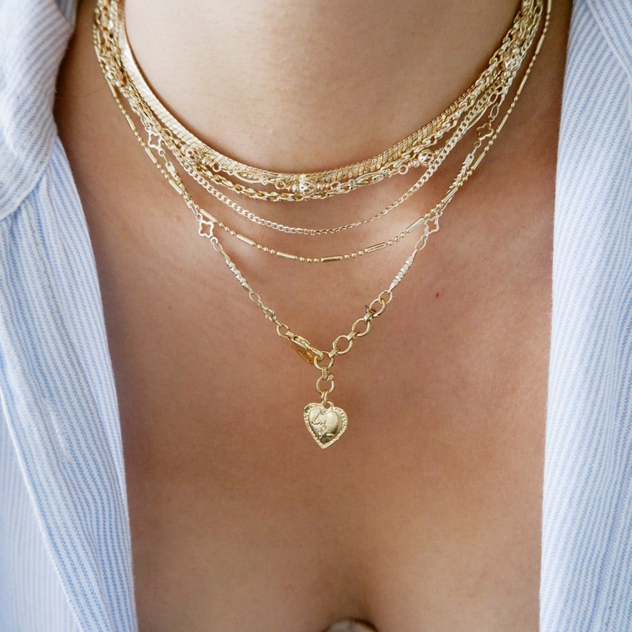 Dainty Gold Necklace - Set of 6