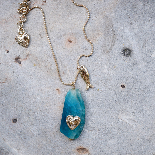 Ocean-Heart Necklace