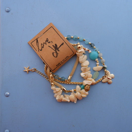 Global Wrap Bracelet- Powder Blue