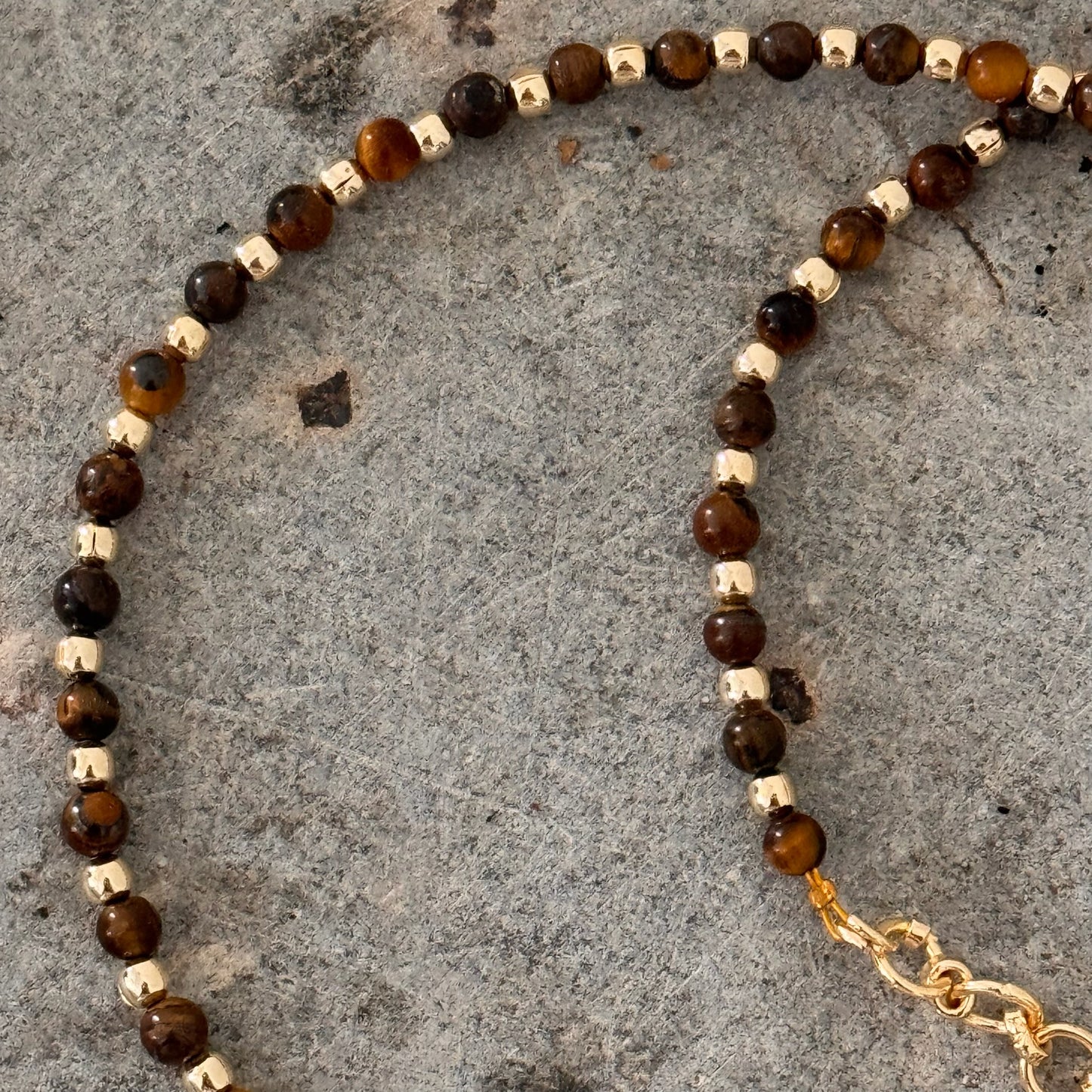 Tiger Eye Charm Necklace