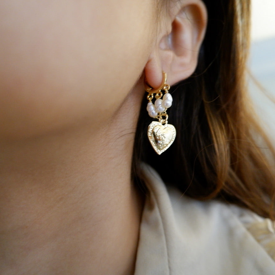 Pearl Drop Garden Hoops