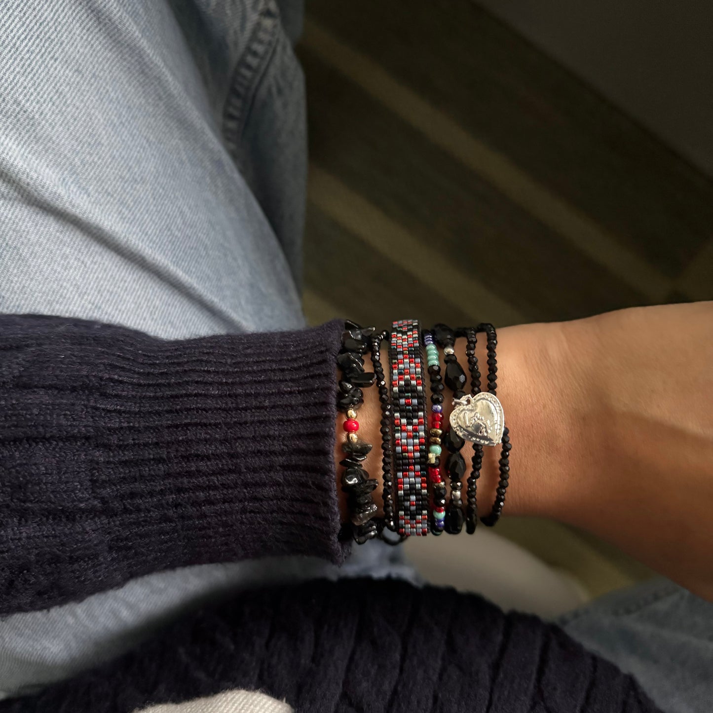 Raat Noir- Bracelet Stack
