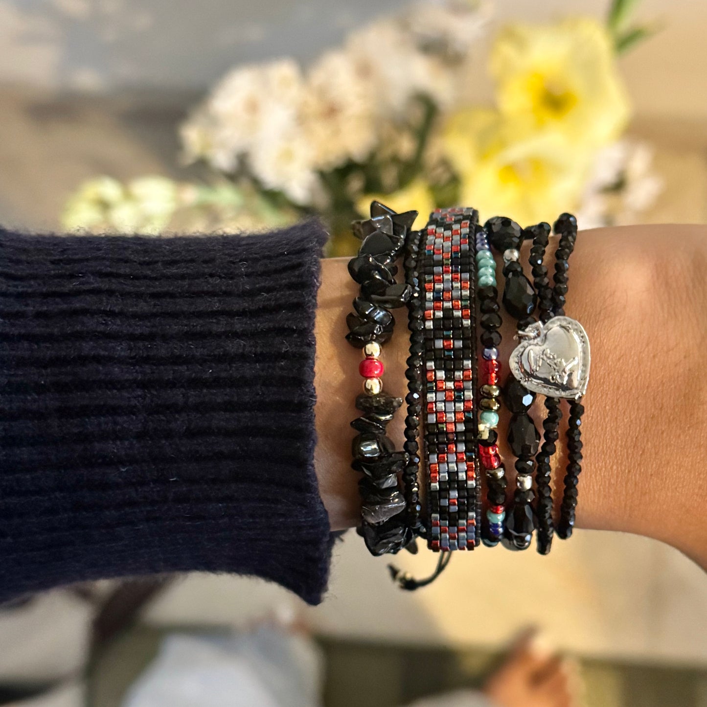 Raat Noir- Bracelet Stack