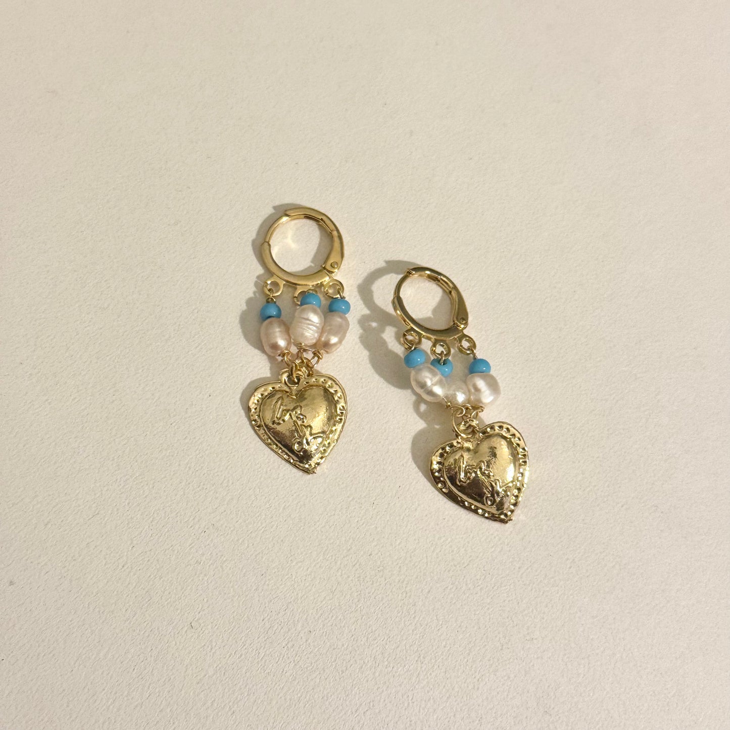 Pearl Drop Garden Hoops