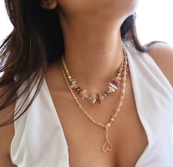 Global Wrap Bracelet- Peachy Naturale