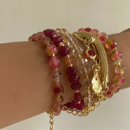 Global Wrap Bracelet - Cherry Red