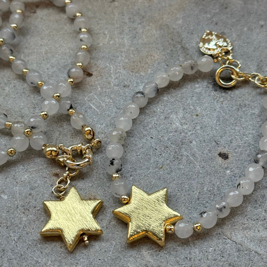 Starry White Necklace