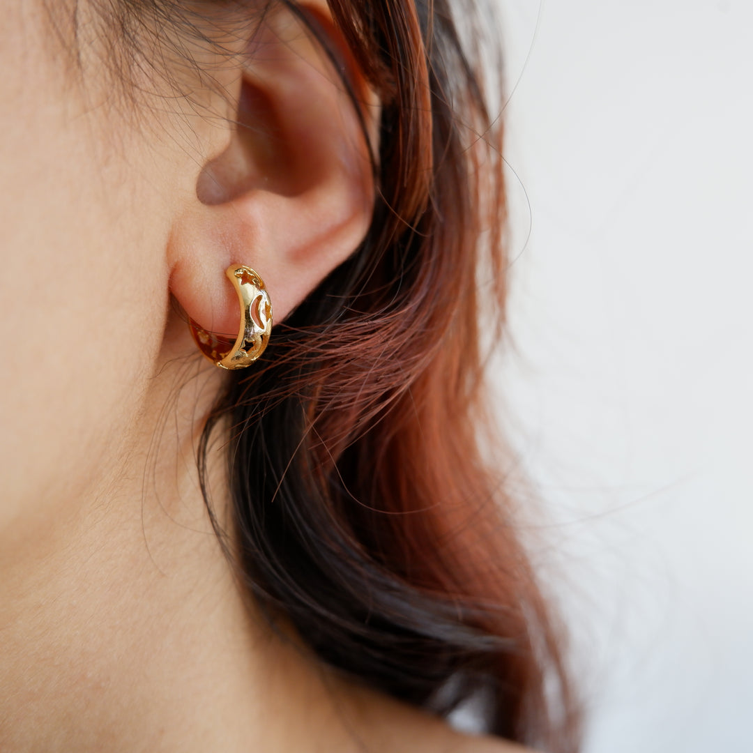 Moon and star Hoops