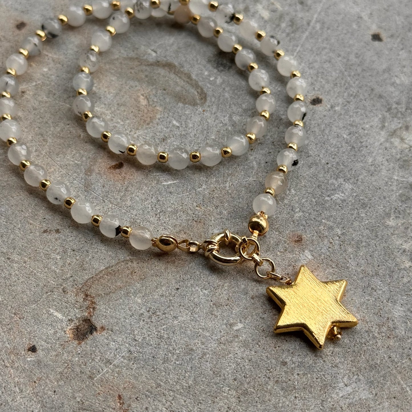 Starry White Necklace