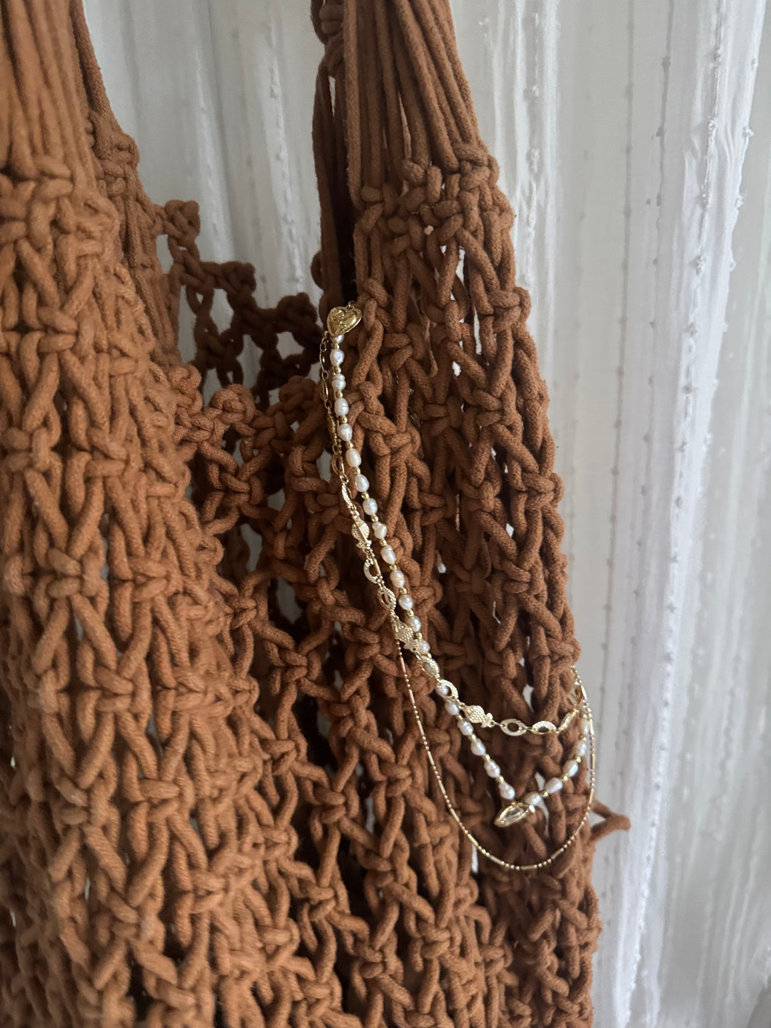 Honey Pearl Bloom Layered Necklace