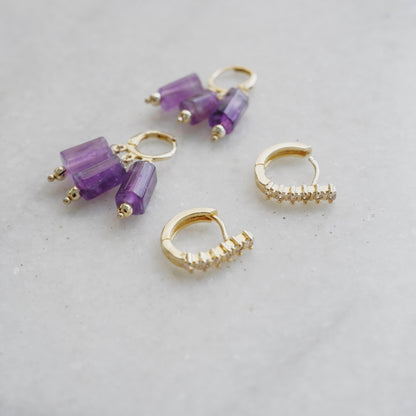 Amethyst Harmony Duo -  Ear stack