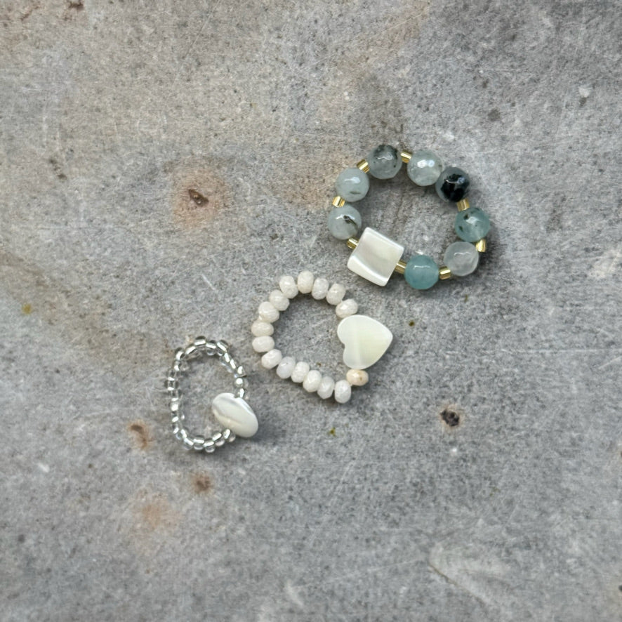 Candy Jade rings - Ocean