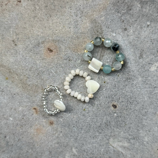 Candy Jade rings - Ocean