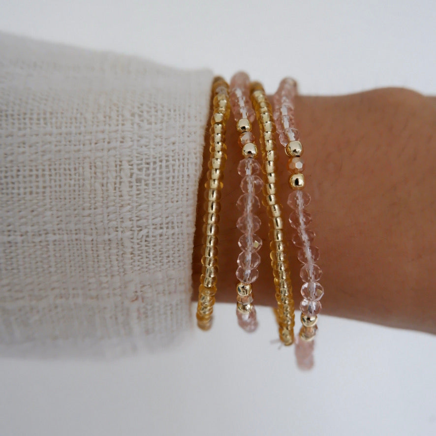 Crystal Wrist Bracelet Stack