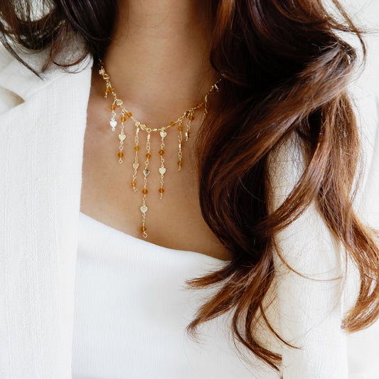 Golden Cascade Necklace