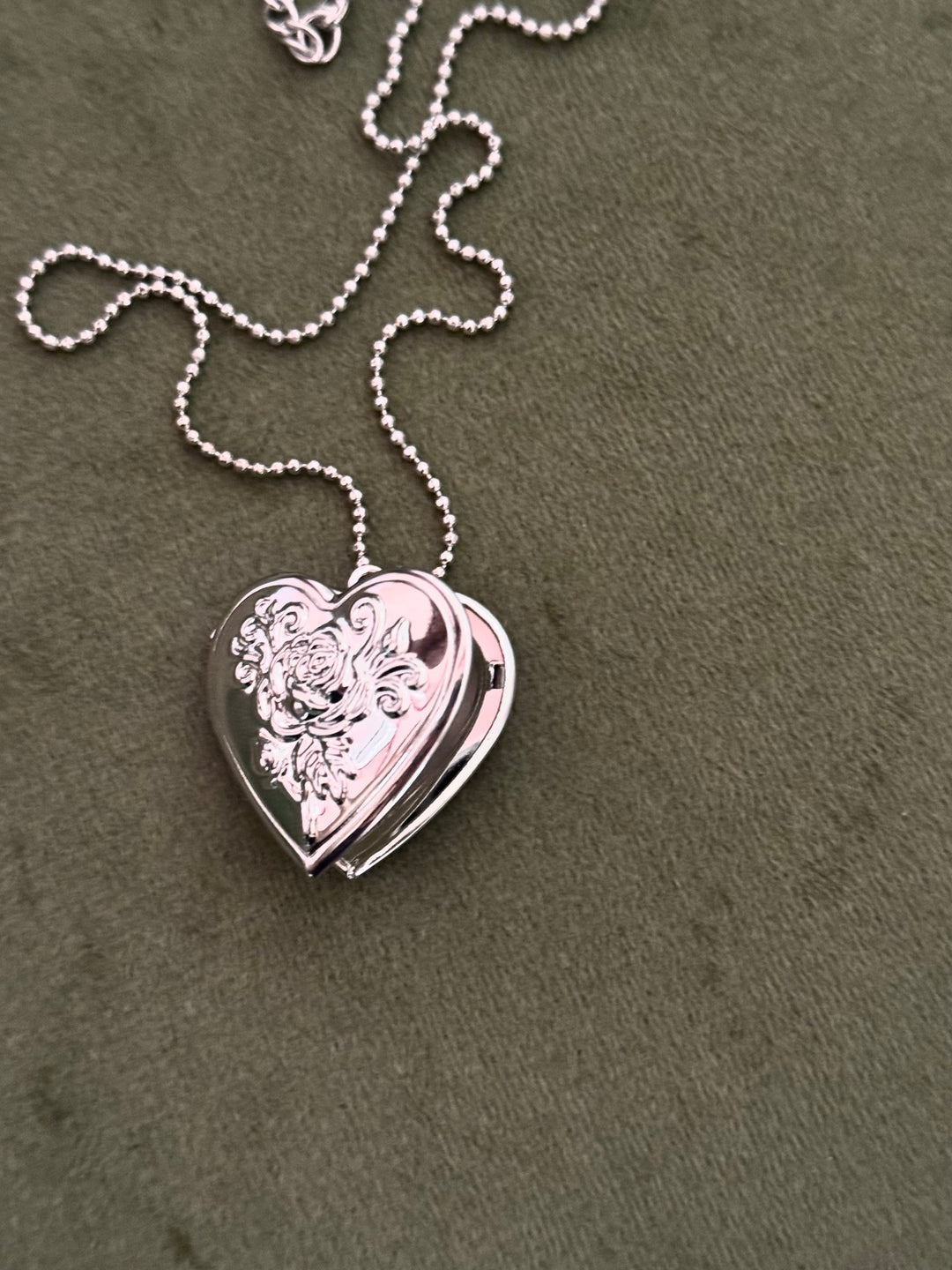 Silver Locket Necklace