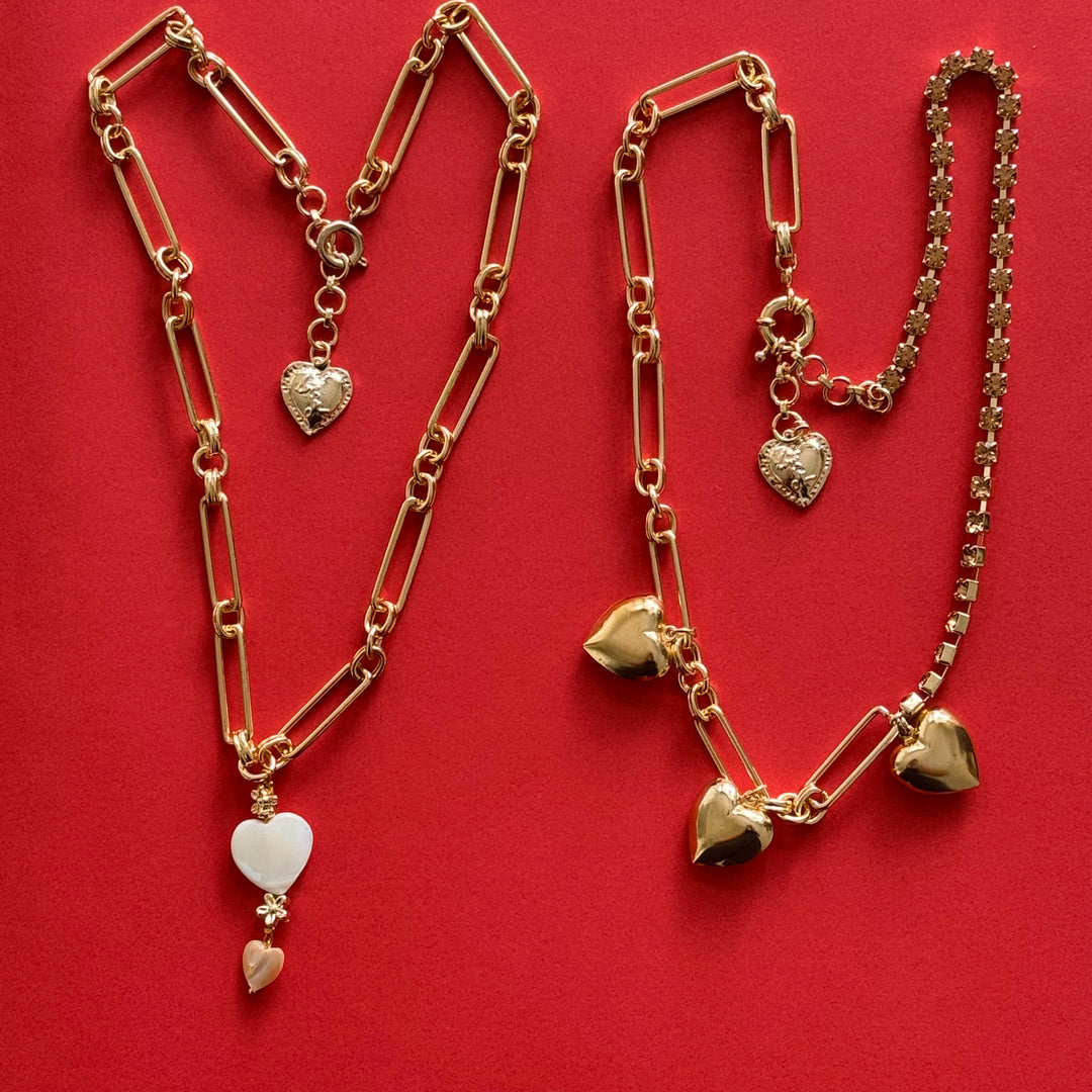 Golden Heartbeats Necklace