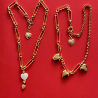 Golden Heartbeats Necklace