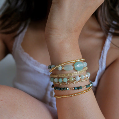 Global Wrap Bracelet- Soft Green