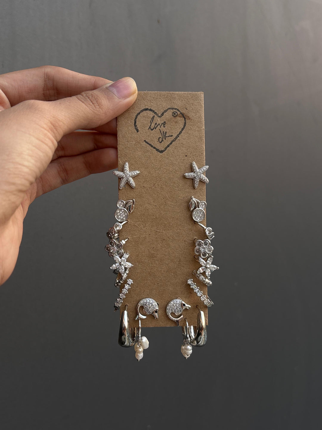 The Silver Charm Bar – Set of 20 Earrings