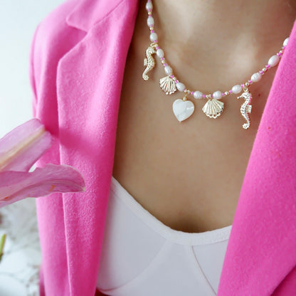 Pink Stack Necklace