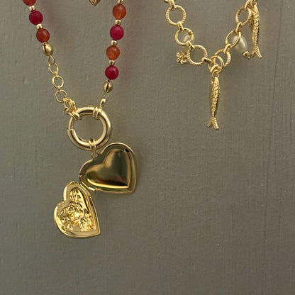 Ruby Lightning - Love Locket Necklace