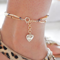 Anklet Duo- Tiger eye and Amethyst