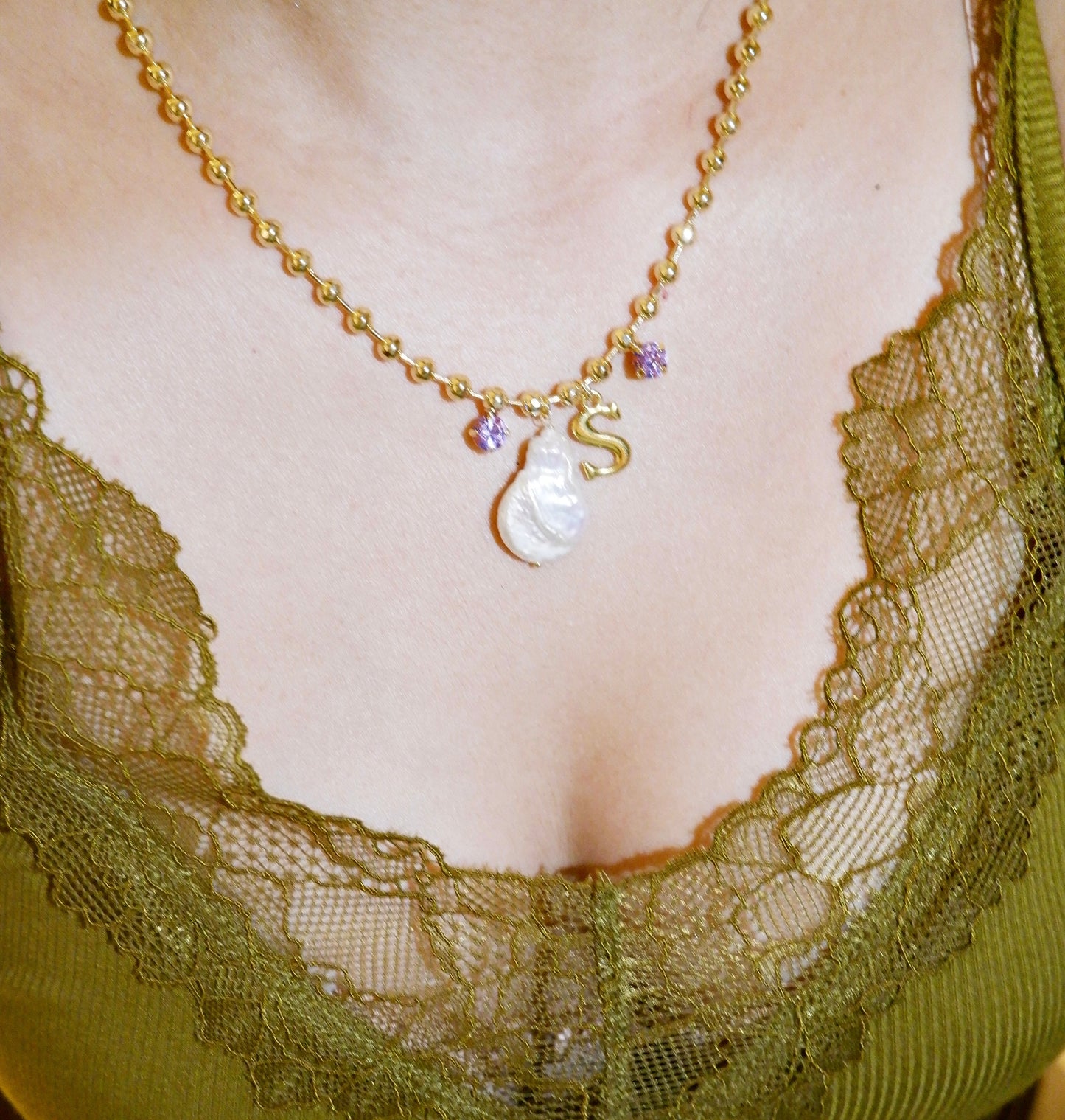 Initial Drop Necklace