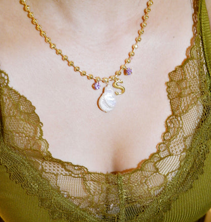 Initial Drop Necklace