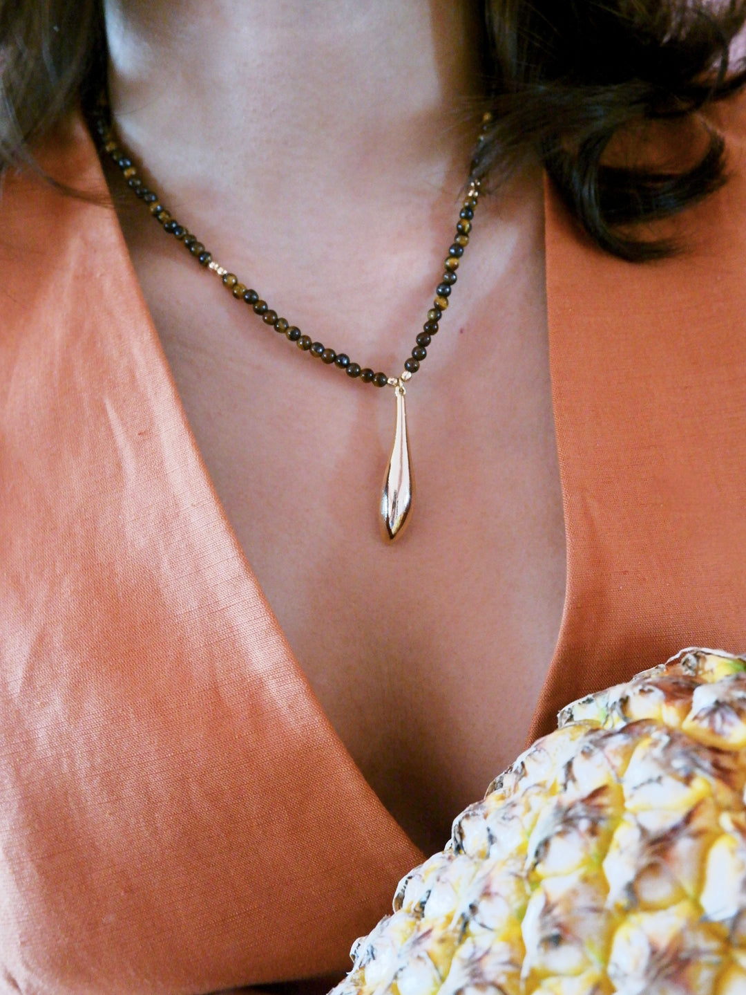 Caramel drop - Necklace