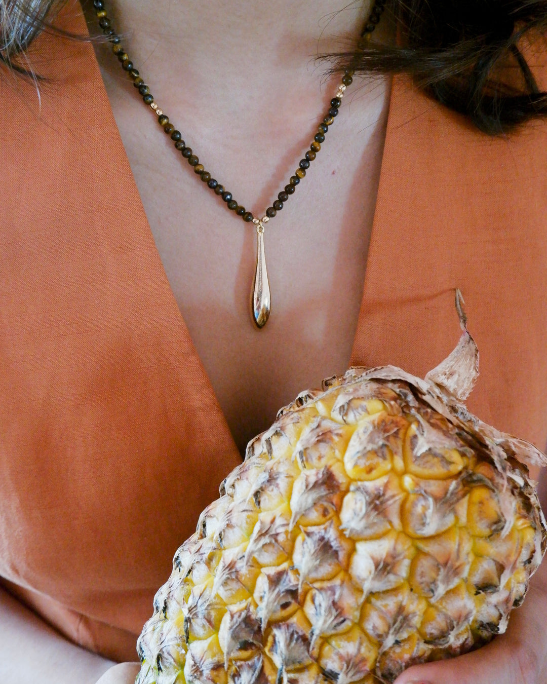 Caramel drop - Necklace