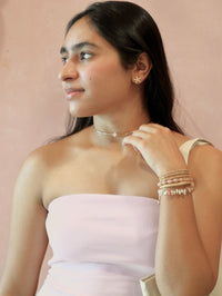 Candy choker - Pink Jade