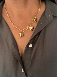 Golden Heartbeats Necklace