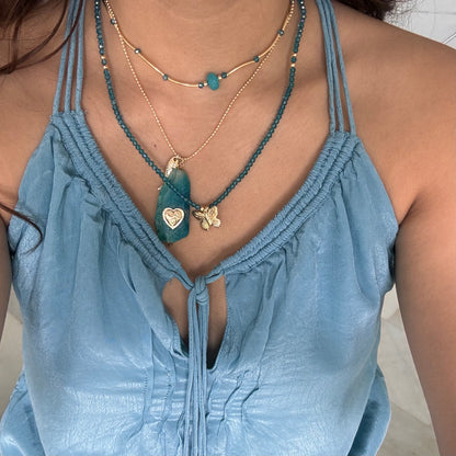 Ocean Heart Talisman Necklace