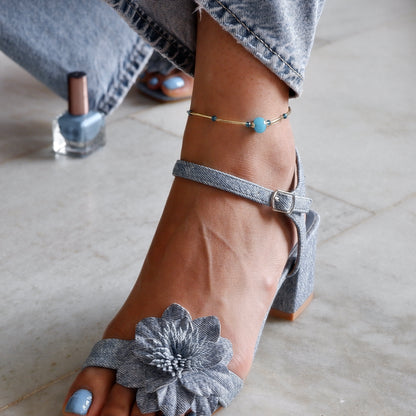 Denim core Anklet