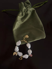 Pearl Charm Bracelet