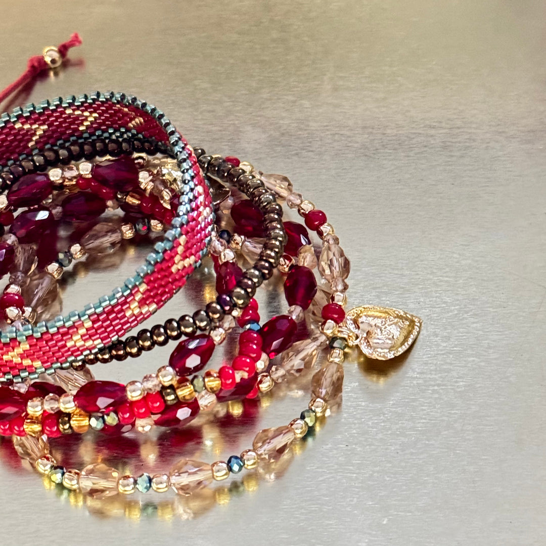 Red Raaz - Bracelet Stack