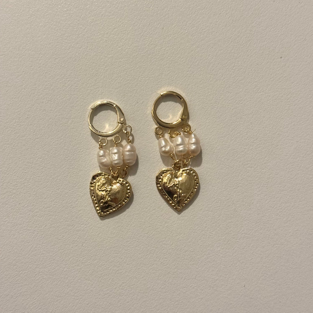 Pearl Drop Garden Hoops