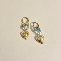 Pearl Drop Garden Hoops