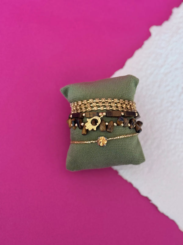 Caramel- Global Wrap Bracelet